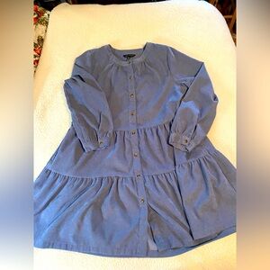 Simply Southern Long Sleeve Dress - Blue size xl